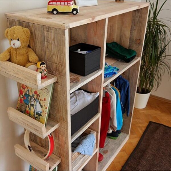 Alternative view of Masif Ahşap Montessori Çocuk Gardrobu